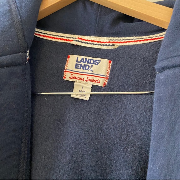 Lands End Navy Robe - Picture 2 of 2